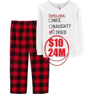 Size 24M Baby Gir Christmas Outfit pajamas toddler